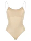 Oseree Lumiere Scoop-neck Swimsuit In Gold