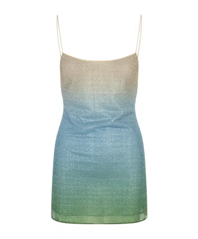 Oseree Lumiere Shade Mini Dress In Green