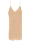 Oseree Oséree Lumière Shade Short Dress In Metallic