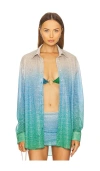 Oseree Lumiere Shade Top In Green,blue