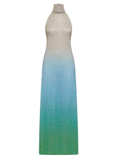 OSEREE LUMIERE SHADE TURTLENECK DRESS