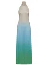 OSEREE OSÉREE LUMIERE SHADE TURTLENECK DRESS
