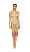 Oseree Lumiere Shade Two Piece Bikini Set In Sunrise