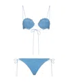 Oseree Tie Detail Bikini In Blue