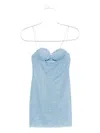 Oseree Lumière Shell Mini Dress In Blue
