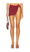 Oseree Lumiere Shell Pareo In Burgundy