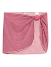 Oseree Lumière Shell Sarong In Pink