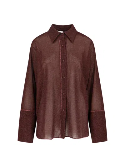 Oseree 'lumière' Shirt In Brown