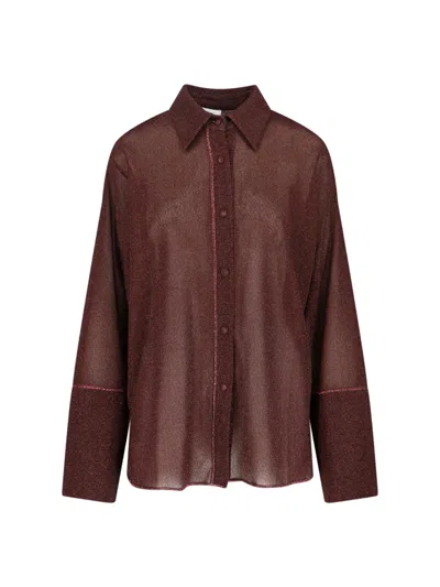 Oseree Buttoned Shirt In Brown