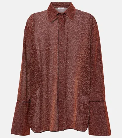 Oseree Lumière Shirt In Brown