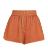 Oseree Lumiere Glitter Boxing Shorts In Orange