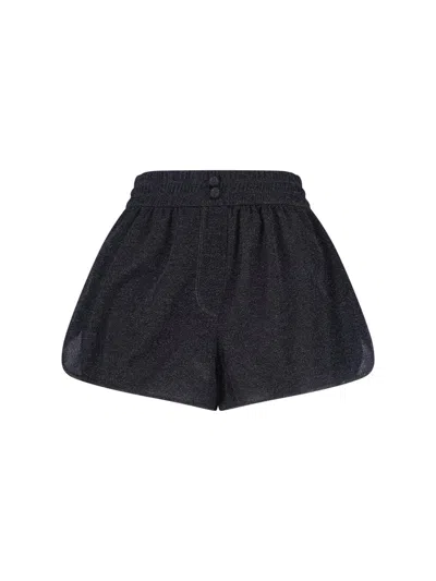 Oseree Lumière Shorts In Black