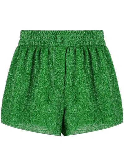 Oseree `lumiere` Shorts In Green