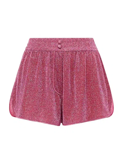 Oseree Lumière Shorts In Lurex In Pink & Purple