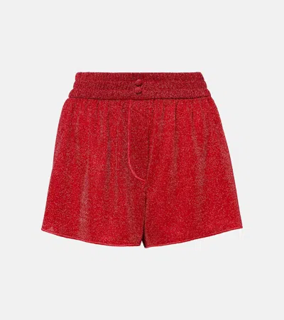 Oseree Lumière Shorts In Red