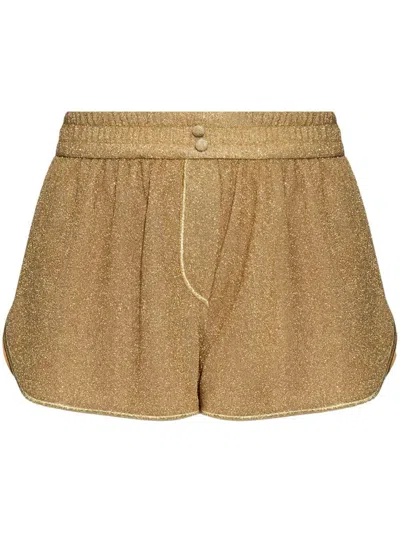Oseree `lumiere` Shorts In Silver