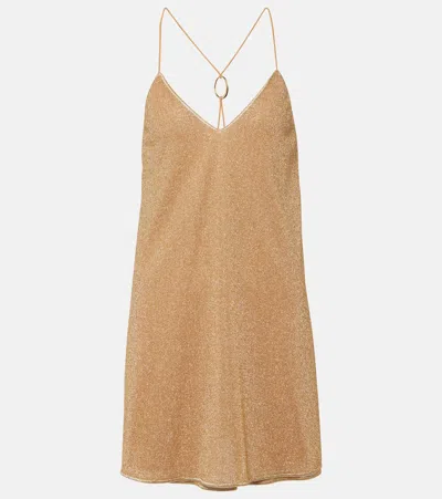 Oseree Oséree Lumière Slip Dress In Gold