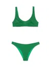 Oseree Lumière Sporty Bikini In Green