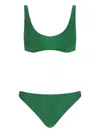 Oseree Oséree Lumiere Lurex Sporty Set In Green
