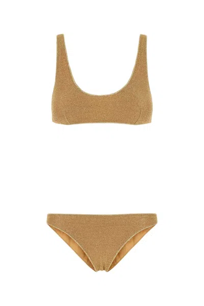 Oseree Oséree Lumiere Sporty Bikini In Brown