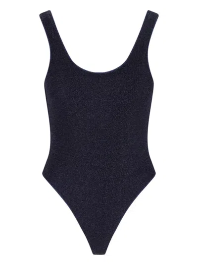 Oseree Lumière Sporty Maillot Swimsuit - Blue