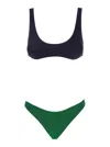 Oseree 'lumiere Sporty' Multicolor Bi-color Bikini Set