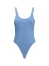 Oseree Radiant Sporty One Piece Swimsuit In Blue