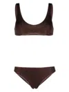 Oseree `lumiere` Sporty Set In Brown