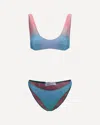 Oseree Blue Polyamide Bikini In Light Blue