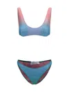 Oseree Blue Polyamide Bikini In Multi
