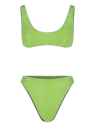 Oseree 'lumière Sporty Sunday' Bikini Set In Green