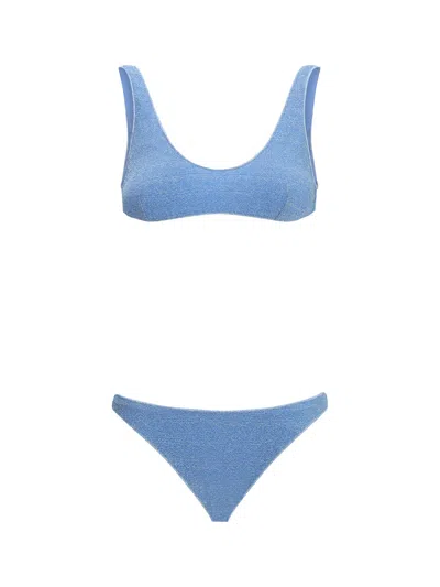 Oseree Lumiere Sporty Swimsuit In Blue