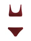 Oseree Lumiere Sporty Swimsuit In Red