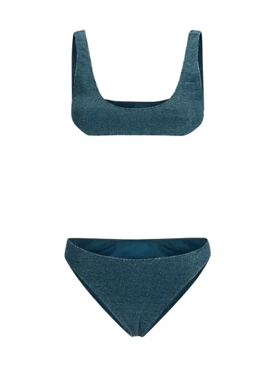 Oseree Lumiere Sporty Swimsuit In Blue