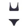 Oseree Glittery Sporty High-cut Swimsuit In Blue