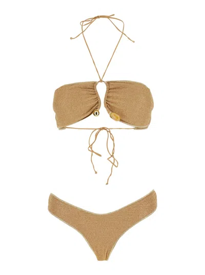 Oseree Lumiere Stones Bandeau Set In Neutral