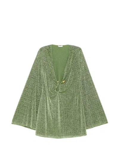 Oseree `lumiere Stones` Kaftan In Green