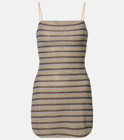 Oseree Oséree Lumière Striped Minidress In Multi