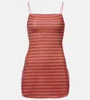 Oseree Oséree Lumière Striped Minidress In Multicoloured