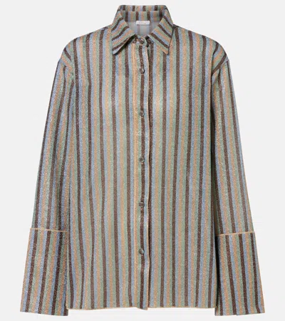 Oseree Oséree Lumière Striped Shirt In Multi