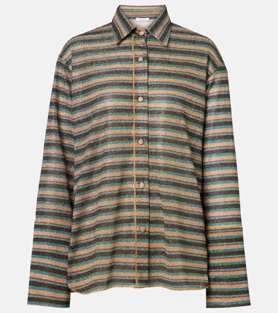 Oseree Oséree Lumière Striped Shirt In Multi