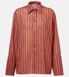 Oseree Oséree Lumière Striped Shirt In Multicoloured