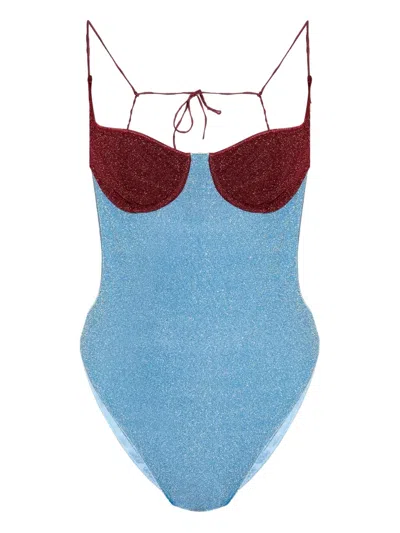 Oseree Lumière Swimsuit In Blue