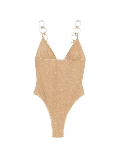 Oseree Lumière Swimsuit In Brown