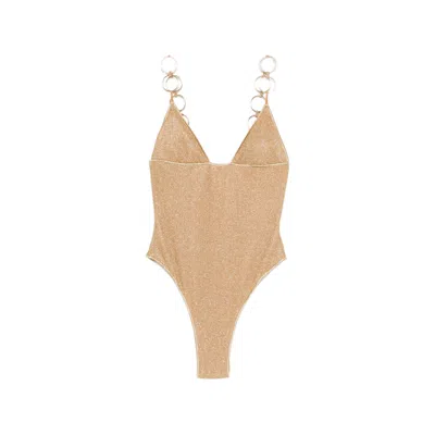 Oseree Lumière Swimsuit In Gold