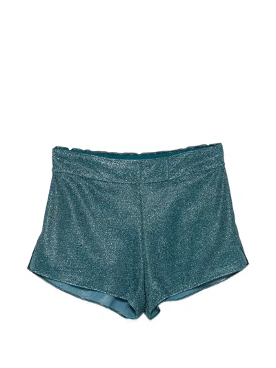 Oseree Lumiere Tailored Shorts In Blue