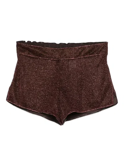 Oseree Oséree Lumiere Tailored Shorts Clothing In Brown
