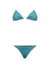 Oseree Lumière Triangle Bikini In Green