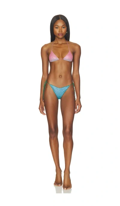 Oseree Lumiere Two Piece Bikini Set In Candy