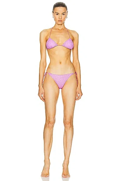 Oseree Lumiére Two Piece Bikini Set In Glicine